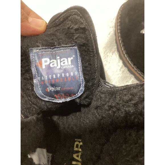 Pajar paulina lace up suede boots black womens size 8-8.5 - Picture 6 of 7